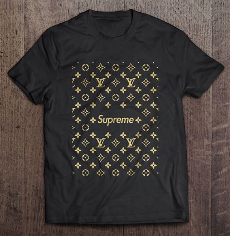 supreme louis vuitton t shirt brown|louis vuitton supreme monogram.